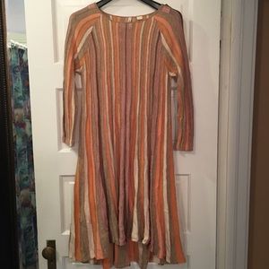 Moth Multi Striped HiLo Sweater Dress